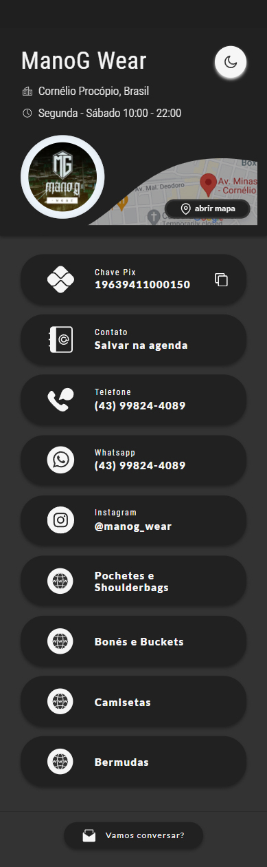 Hub Comercial de um de nossos clientes